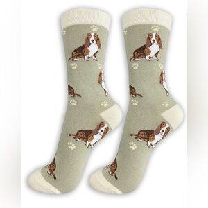 Happy Tails Basset Hound Dog Lover Socks - One Size Fits Most Unisex